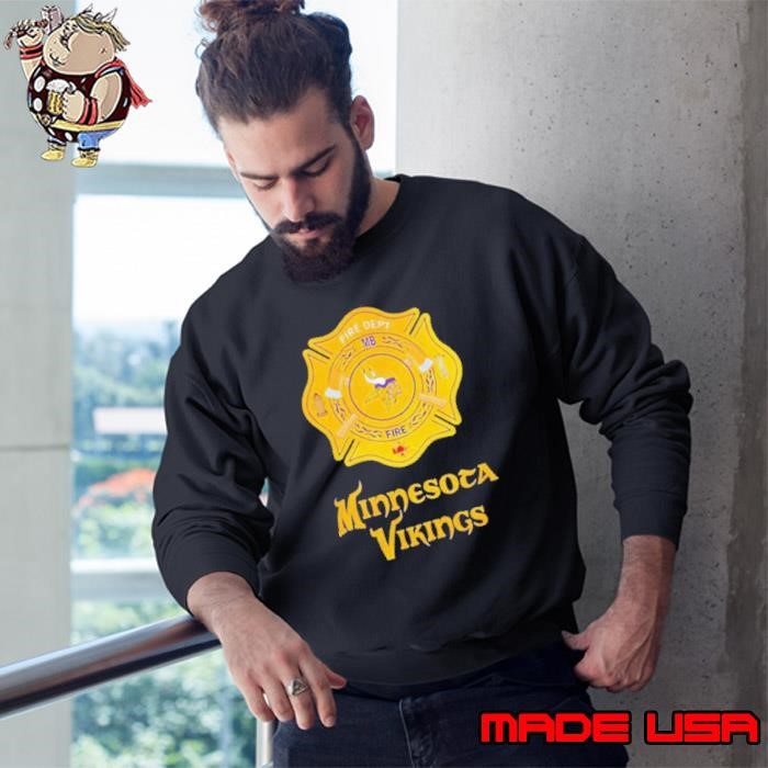 Minnesota Vikings Firefighter Appreciation logo Sweatshirt