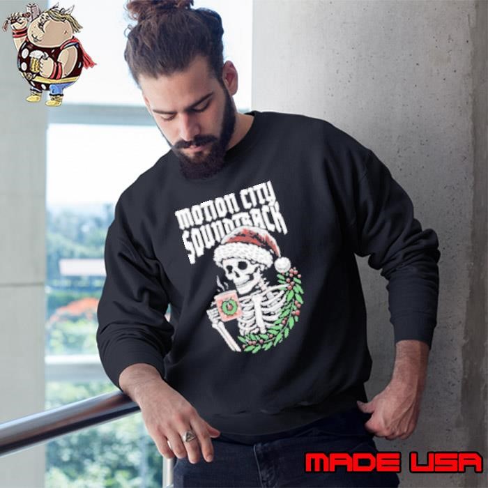 Motion City Soundtrack Skeleton Xmas Sweatshirt