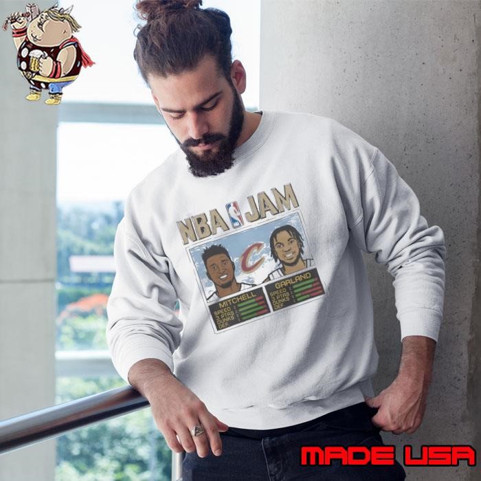 NBA Jam Cleveland Cavaliers Donovan Mitchell and Darius Garland Sweatshirt
