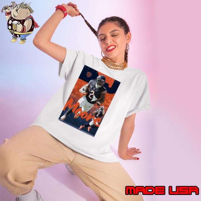 NFL Chicago Bears – DJ Moore Dynamo Player 2024 Poster Ladies tee
