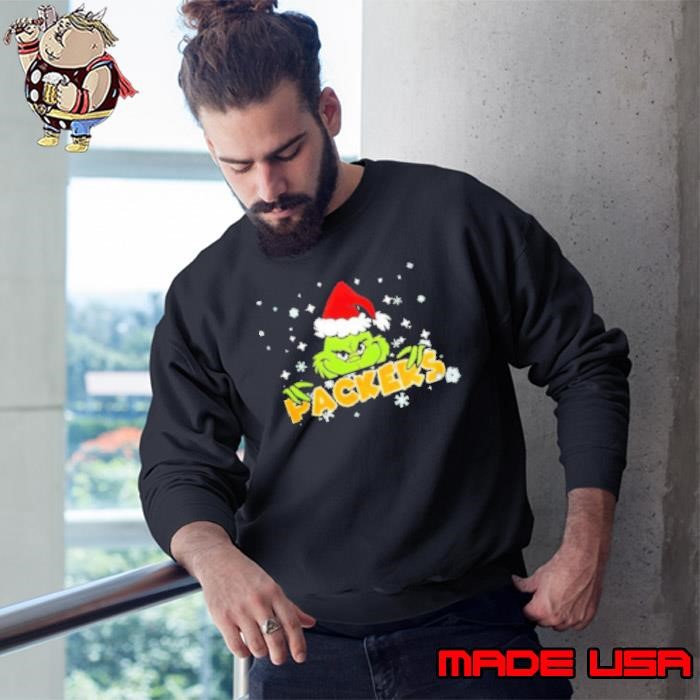 NFL Green Bay Packers Merry Christmas Grinch Sweatshirt