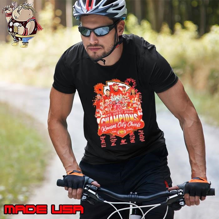 NFL Kansas City Chiefs 9 Years In A Row AFC West 2024 Champions Unisex