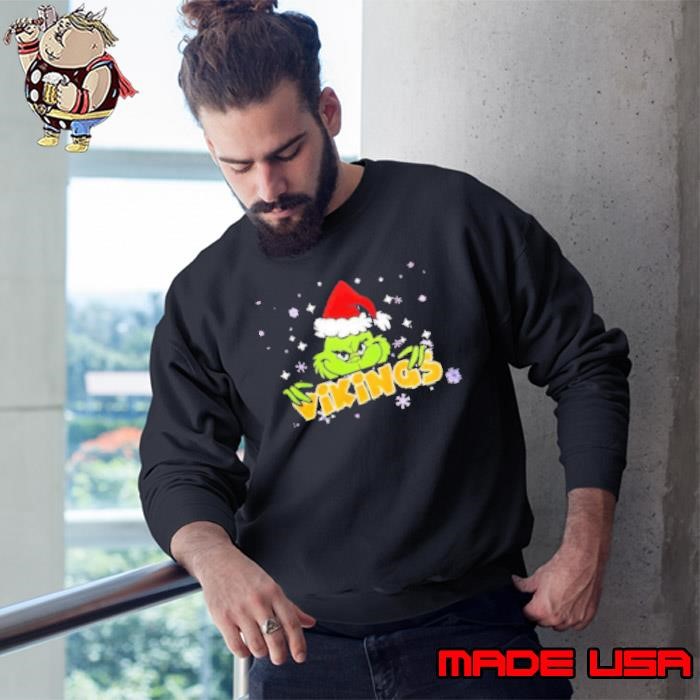 NFL Minnesota Vikings Merry Christmas Grinch Sweatshirt