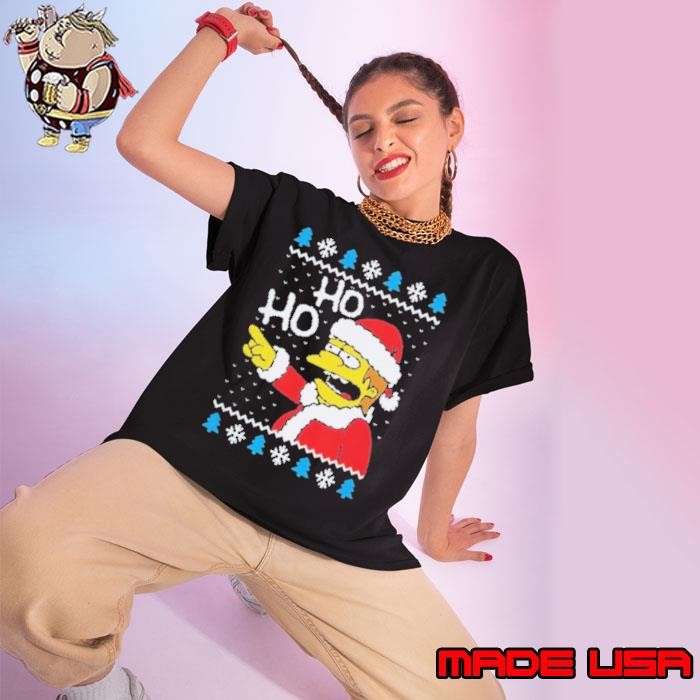 Nelson Muntz The Simpsons ho ho Christmas Ladies tee