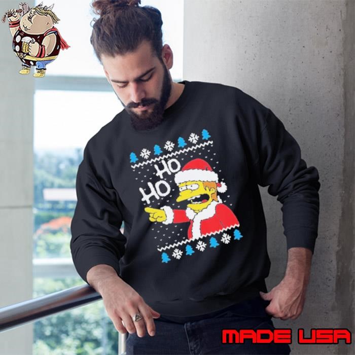 Nelson Muntz The Simpsons ho ho Christmas Sweatshirt