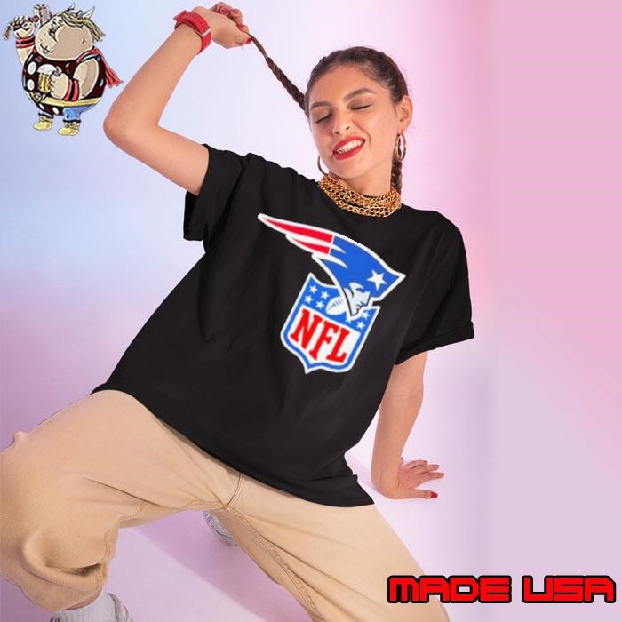 New England Patriots X NFL logo Ladies tee