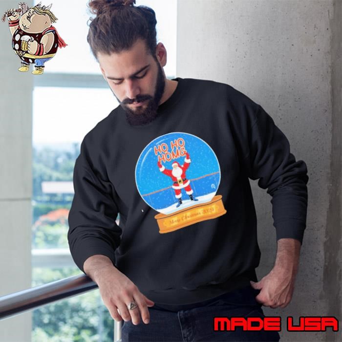 New York Mets Santa ho ho hOMG Merry Christmas 2024 Sweatshirt