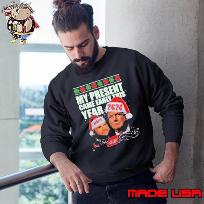 Official Funny Santa Trump Christmas Came Early This Year 47th President Xmas Sweatshirt