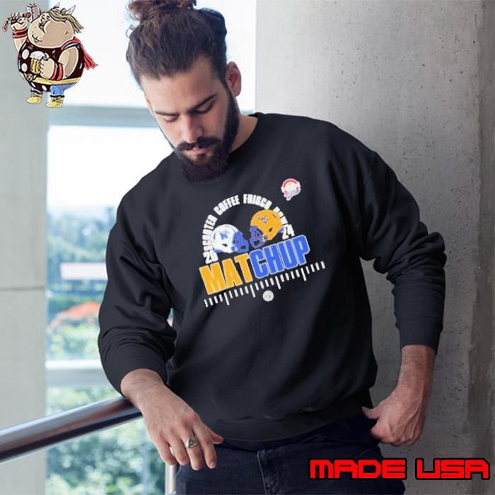 Official Memphis Tigers vs West Virginia Mountaineers 2024 Scooter’s Coffee Frisco Bowl On Matchup Sweatshirt