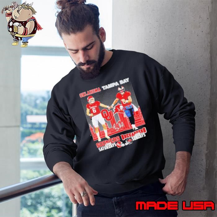 Oklahoma Sooners on Saturdays x Tampa Bay Buccaneers on Sundays Signature Sweatshirt