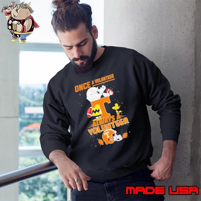 Once A Tennessee Volunteers Always A Tennessee Volunteers Cute Snoopy Sweatshirt