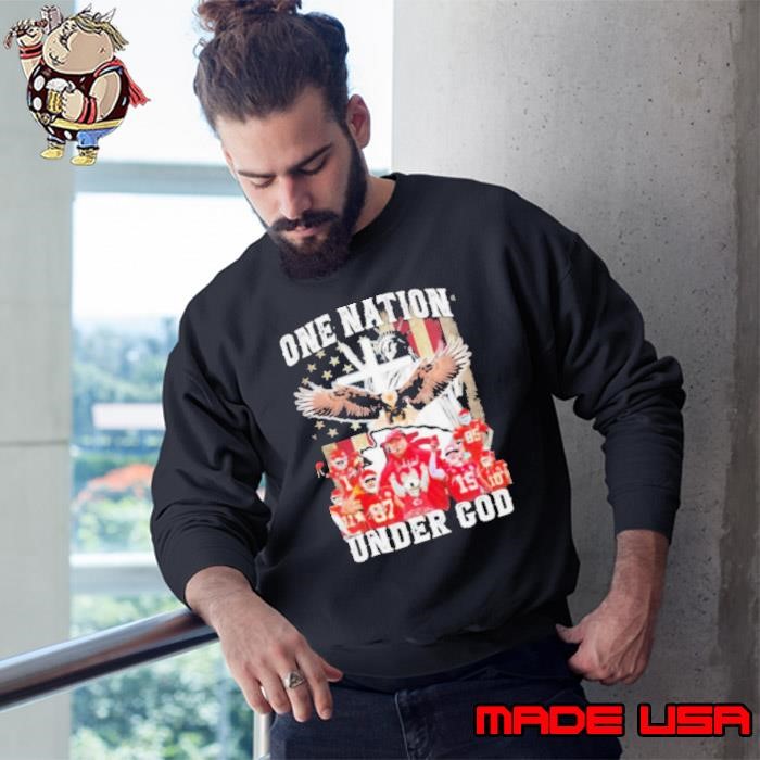One Nation Under Kansas City Chiefs 2024 Signatures Sweatshirt