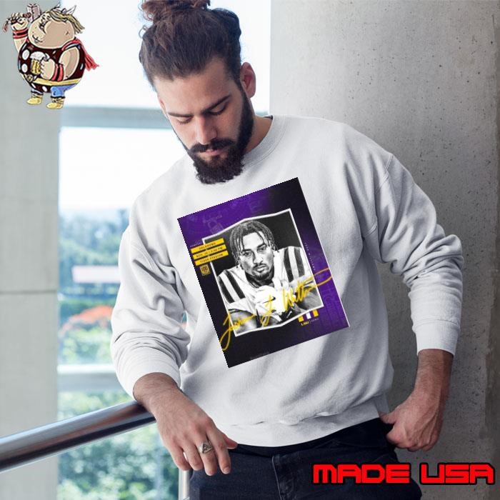 One last time at home Nov 30 2024 Josh Williams LSU Tigers vs Oklahoma Sooners Signature Poster Sweatshirt