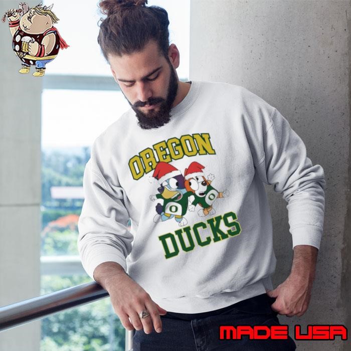 Oregon Ducks Bluey Christmas Holiday Sweatshirt
