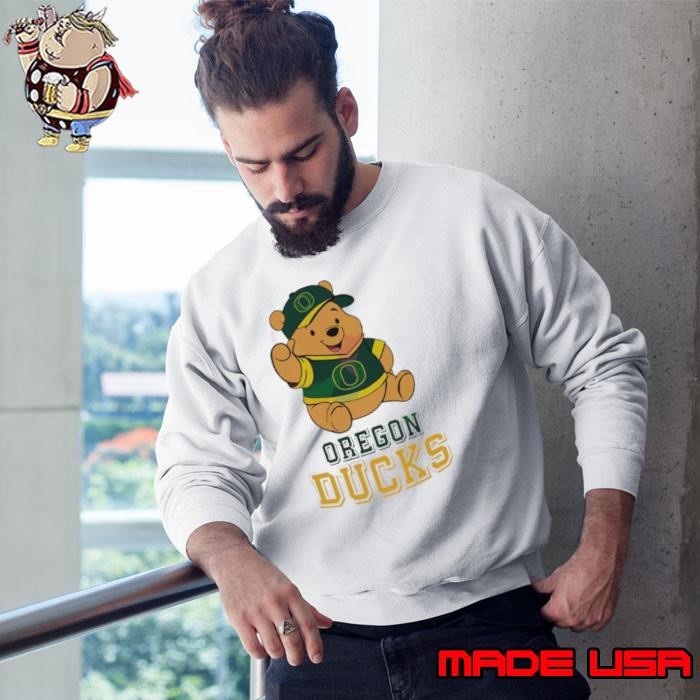 Oregon Ducks Pooh Bear Disney Football Sweatshirt