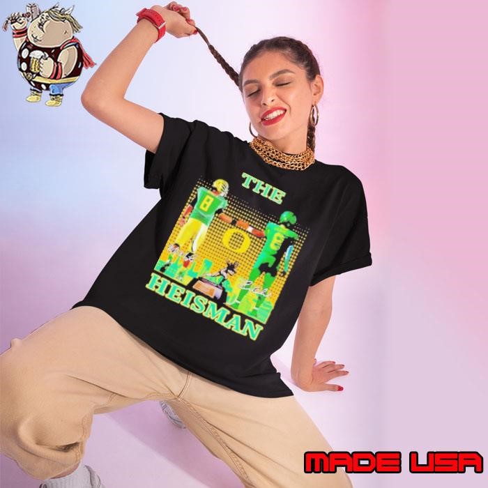Oregon Ducks The Heisman Mariota Gabriel 2024 Signature Ladies tee