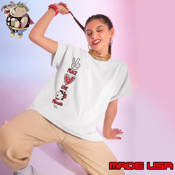 Peace Love and Rosie Reds Ladies tee