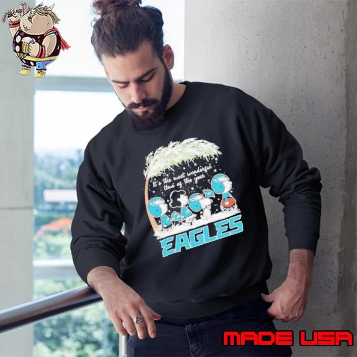 Peanuts it’s the most wonderful time of the year Philadelphia Eagles Sweatshirt