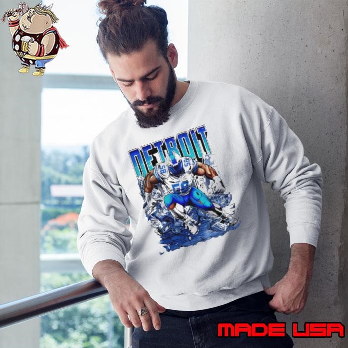 Penei Sewell Detroit Lions ruins mascot graphic Sweatshirt