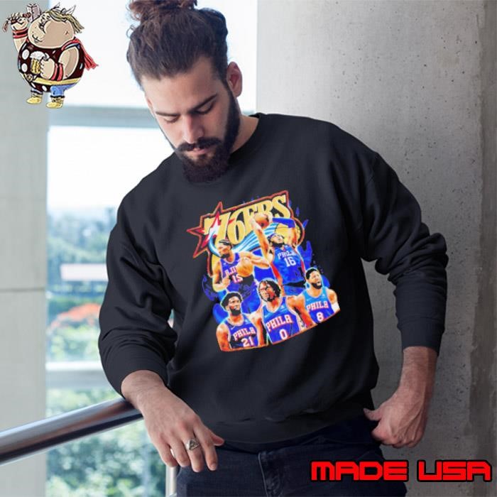 Philadelphia 76ers man’s basketball player poster graphic Sweatshirt