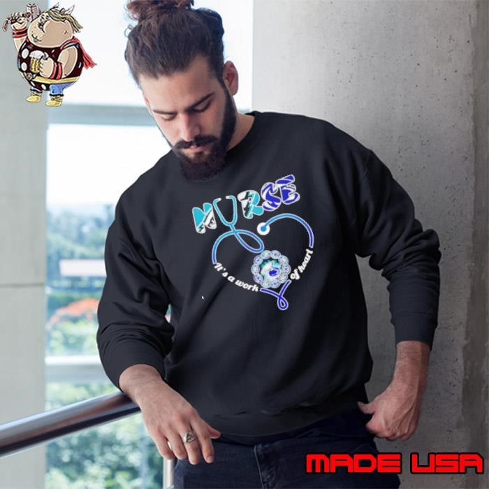 Philadelphia Eagles ADN nurse it’s a work of hearl Sweatshirt