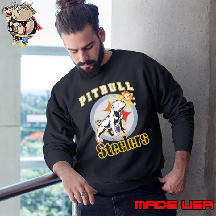 Pitbull Pittsburgh Steelers Christmas Sweatshirt