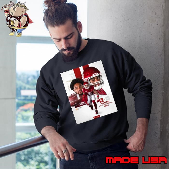 Poster Battle in the Bayou Oklahoma Sooners vs LSU Tigers Game Day Baton Rouge LA Nov 30 2024 Sweatshirt