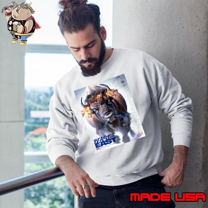Poster NFL Football 2024 Buffalo Bills Beast Of The East 5x Consecutive AFC EAST Champions Sweatshirt