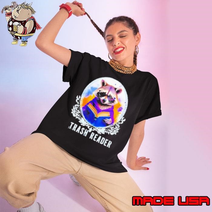 Raccoon trash reader Ladies tee