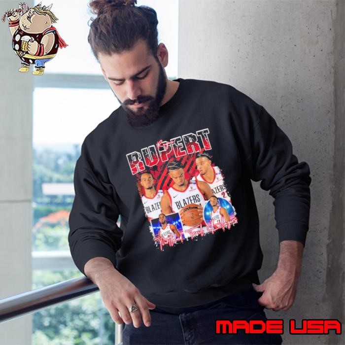 Rayan Rupert French professional basketball Portland Trail Blazers Sweatshirt