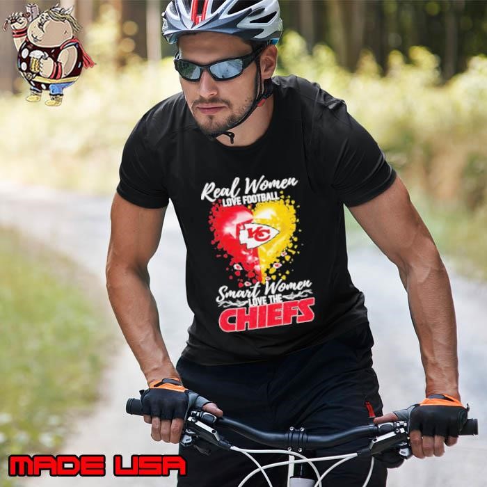 Real women love Football smart women love the The Chiefs heart Unisex