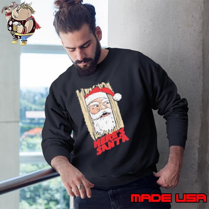 Santa Claus X Jack Torrance The Shining here’s Santa Christmas Sweatshirt