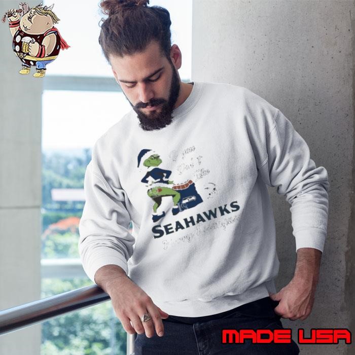 Santa Grinch If You Don’t Like Seattle Seahawks Merry Kissmyass Sweatshirt
