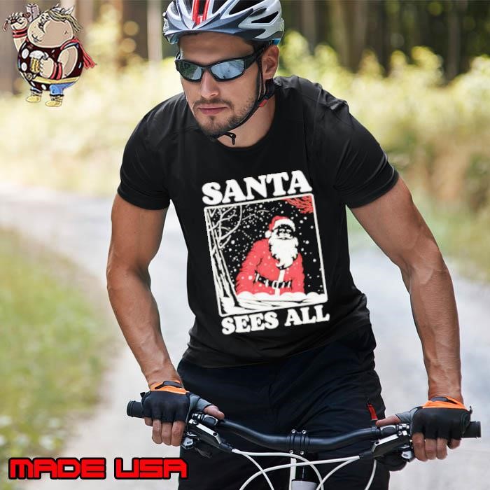 Santa sees all snow Christmas Unisex