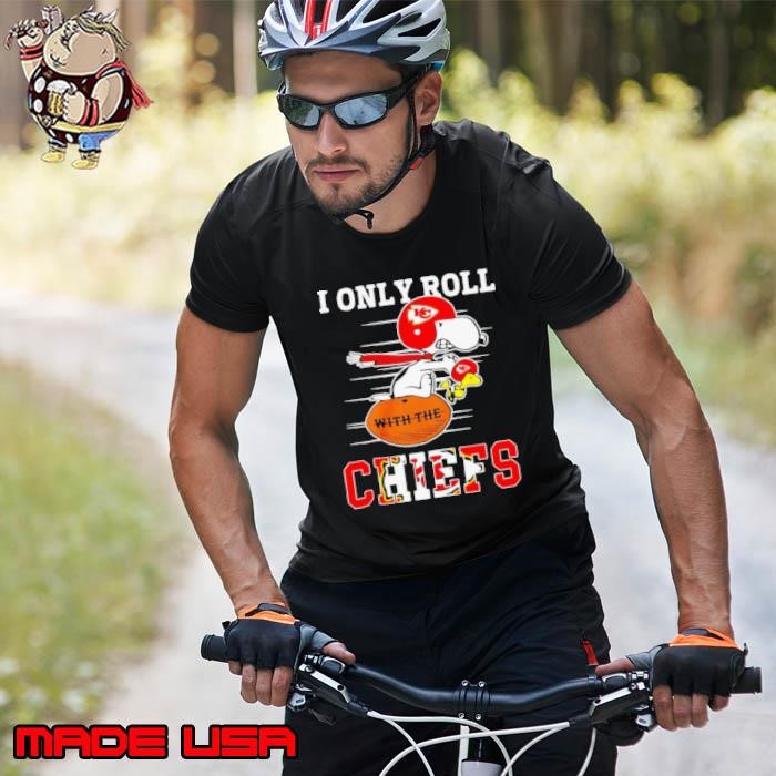 Snoopy I only roll with the Kansas City Chiefs Unisex