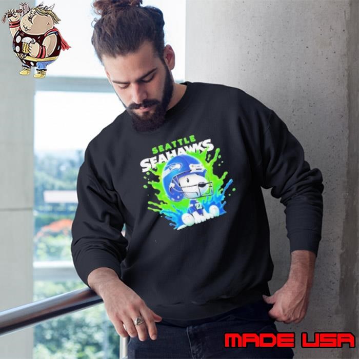 Snoopy Joe Cool Seattle Seahawks Football Sweatshirt
