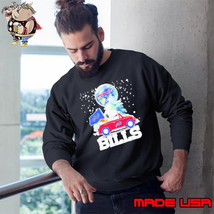 Snoopy driving car Let’s go Buffalo Bills Christmas Sweatshirt