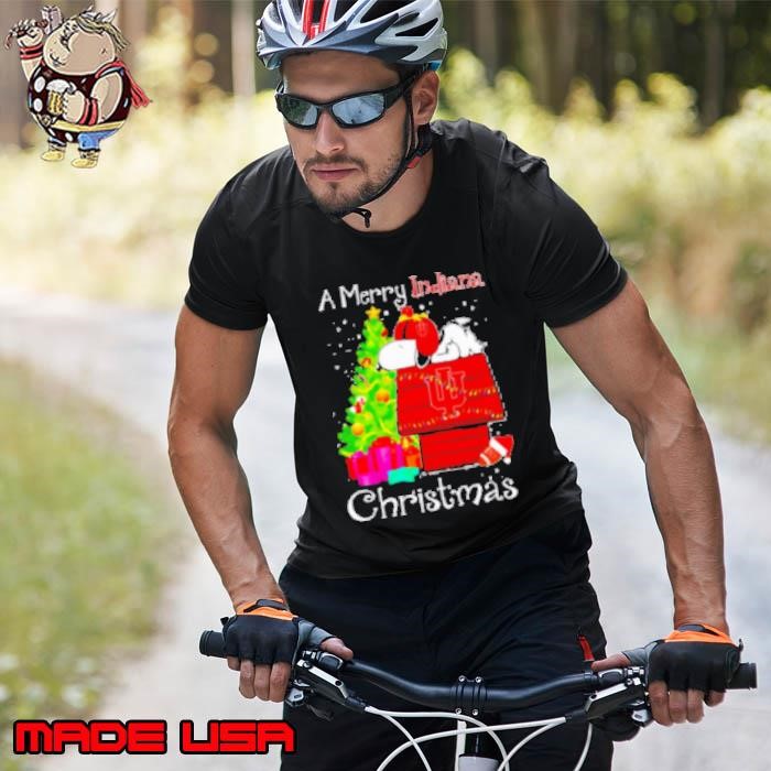 Snoopy fan of Hoosiers a Merry Indiana Christmas Unisex