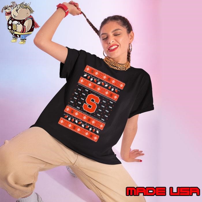 Syracuse Orange Holiday Lights Ladies tee