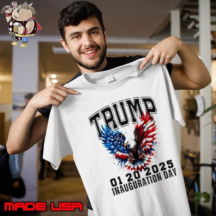 TRUMP Inauguration 2025 President 75th Ceremony Souiveneer Eagle Usa Flag Unisex