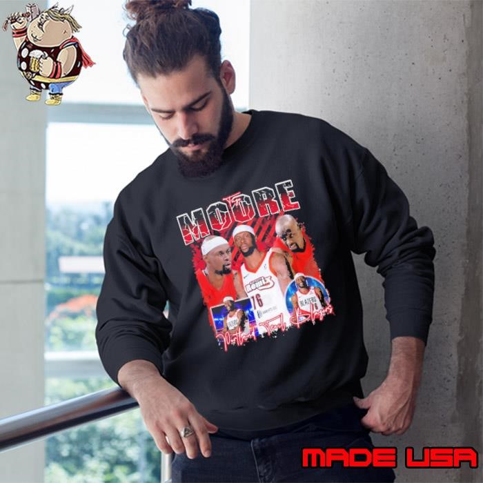 Taze Moore American professional basketball Portland Trail Blazers Sweatshirt