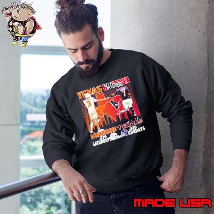 Texas Longhorns On Saturday X Houston Texans On Sunday Playoff 2024 Sweatshirt