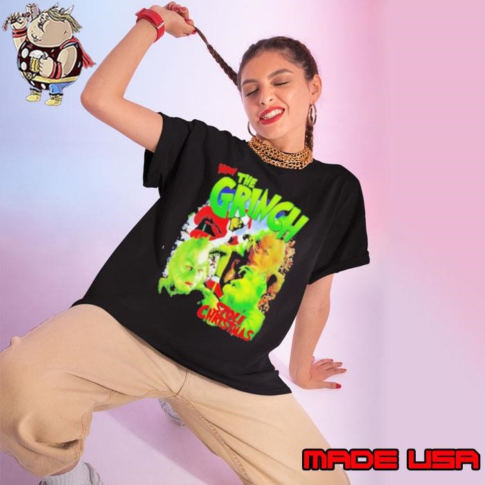 The Grinch how stole Christmas graphic Ladies tee