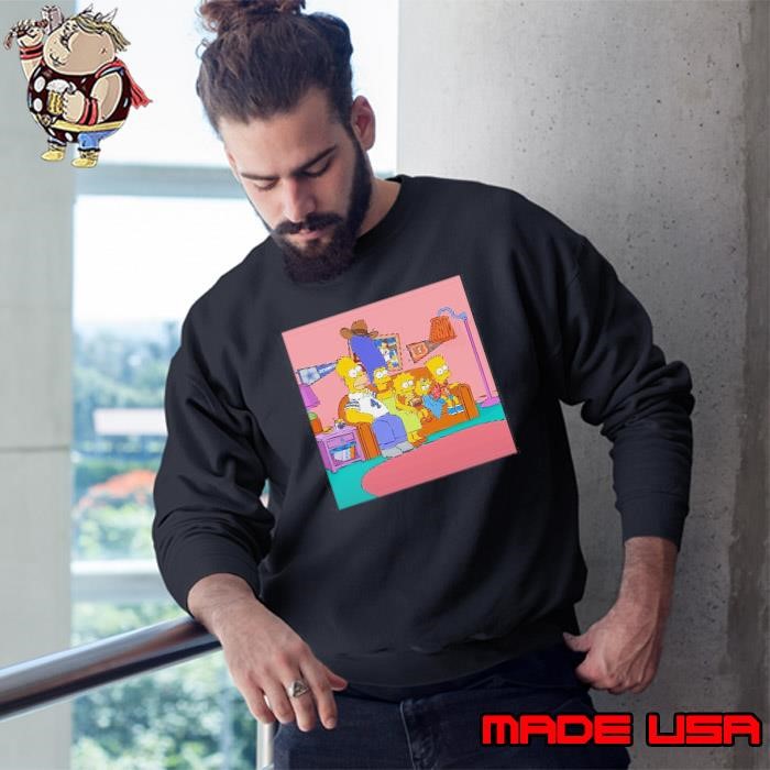 The Simpsons The Simpsons are ready for Funday Football Bengals-Cowboys Sweatshirt
