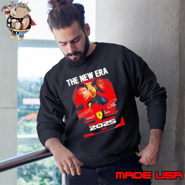 The new era Charles Leclerc and Lewis Hamilton Scuderia Ferrari 2025 Sweatshirt