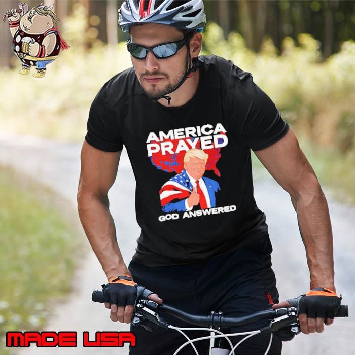 Trump America Prayed God Answered Thumbs Up Unisex