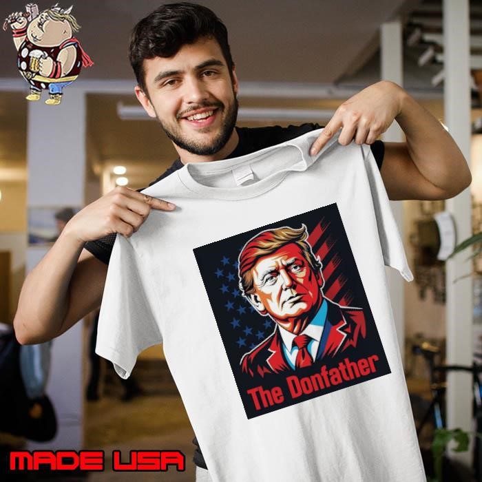 Trump The Donfather President American Flag Retro Unisex