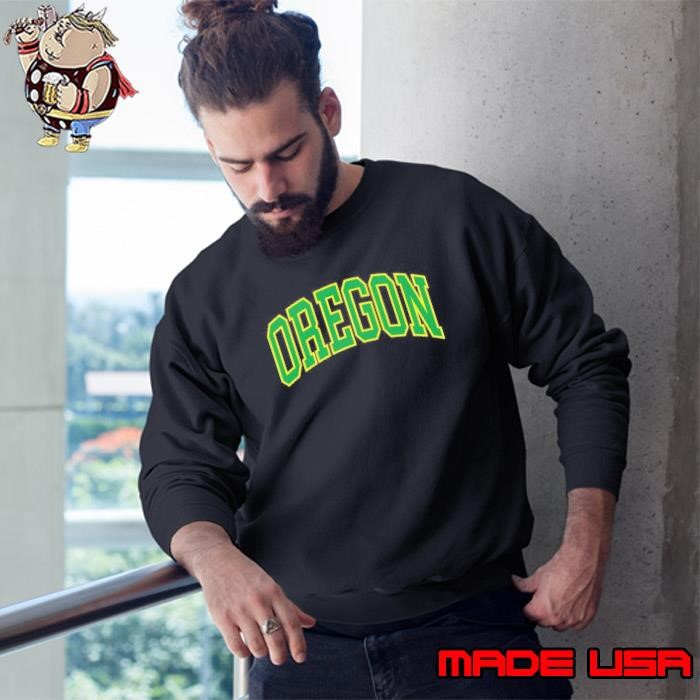 Vintage Oregon Men Oregon Women Retro Yellow Green Throwback Sweatshirt
