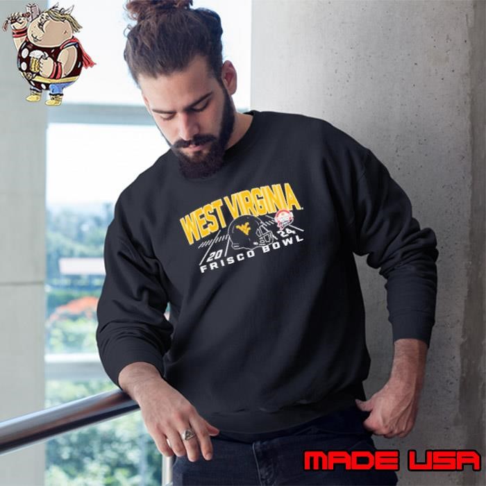 West Virginia Mountaineers 2024 Frisco Bowl Bound Helmet Sweatshirt