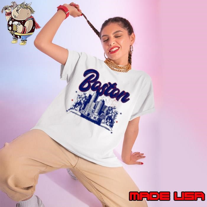 Where I'm From Adult Boston Skyline Ladies tee
